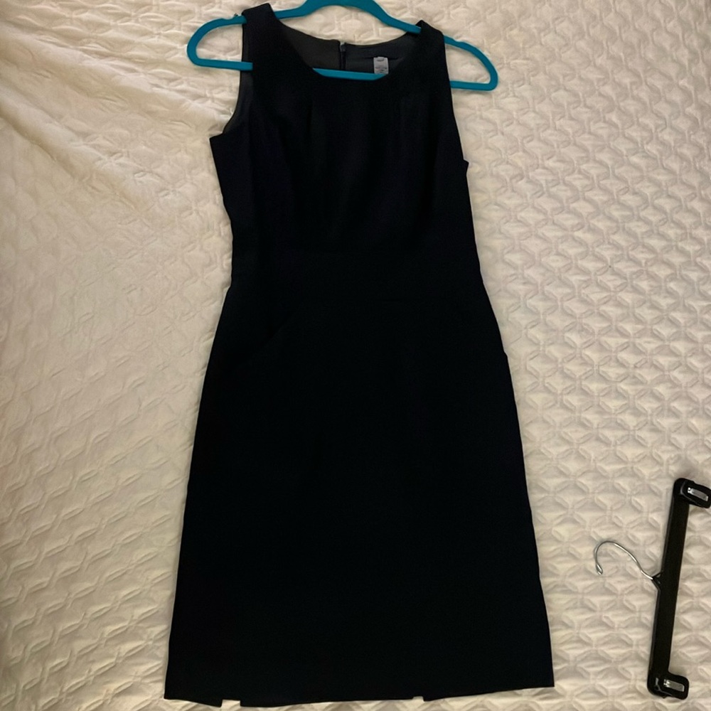 Jcrew navy sheath Sleeveless Dress